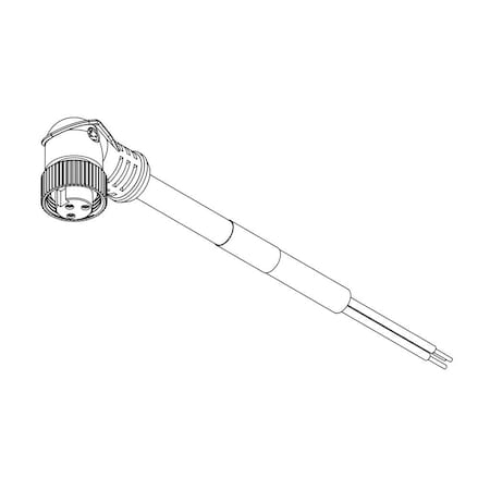 Woodhead MC 3P FP 12 FT. 90D 16/3 PVC N-M 103001A01F1202